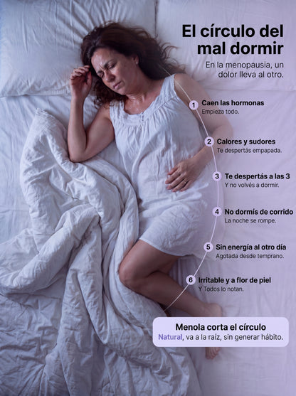 Cápsulas para el sueño en la menopausia.
