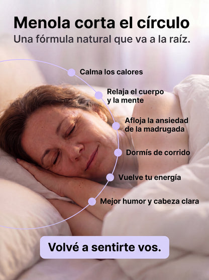 Cápsulas para el sueño en la menopausia.